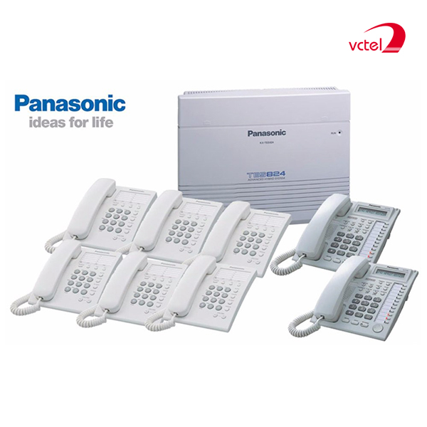 Lắp đặt tổng đài điện thoại ở Bắc Ninh - Tổng đài Panasonic KX-TES824 vctel