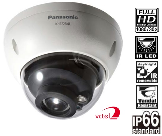 Camera bán cầu IP Panasonic K - EF234L03 hình ảnh full HD vctel