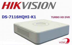 Đầu ghi hình camera Hikvision DS-7116HQHI-K1 bảo hành 12 tháng vctel