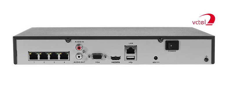 Đầu ghi hình 4 kênh Hikvision DS-7604NI-K1 chất lượng cao vctel