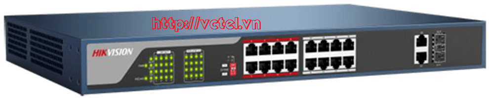 Switch POE 16 cổng Hikvision DS-3E0318P-E chính hãng